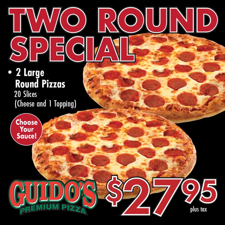 🍕✨ TWO ROUND SPECIAL ✨🍕
