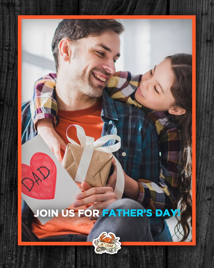 Celebrate Father’s Day here with us and give the gift of seafood goodness!