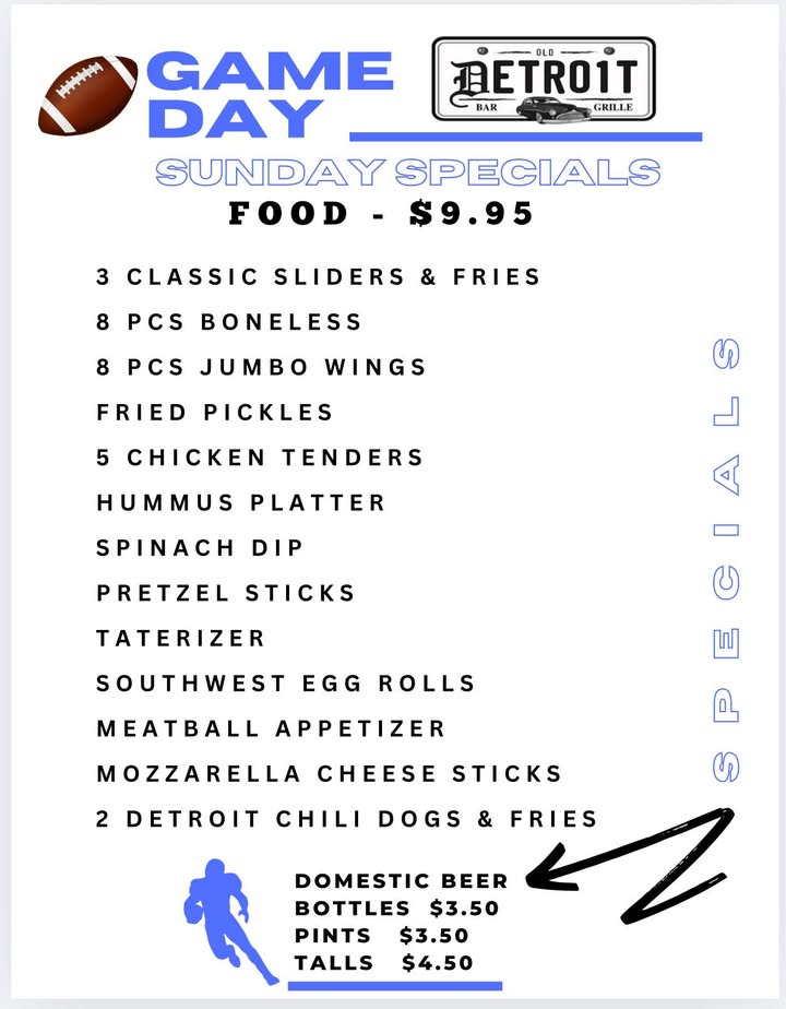 🏈🍻 **Lions Game at 4:25 PM!** 🍻🏈