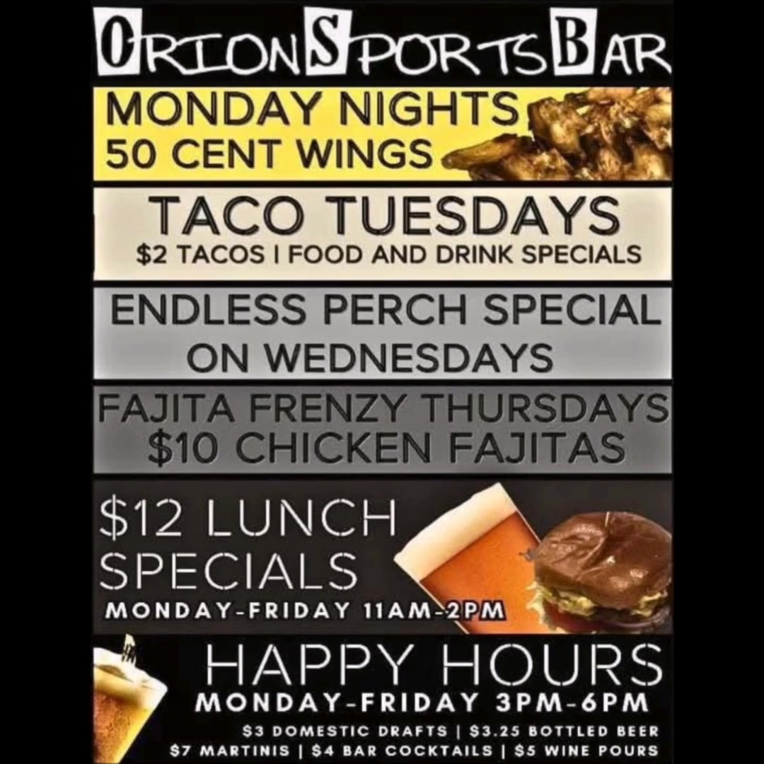 🎯 Monday = 50¢ WINGS + Happy Hour at OSB!