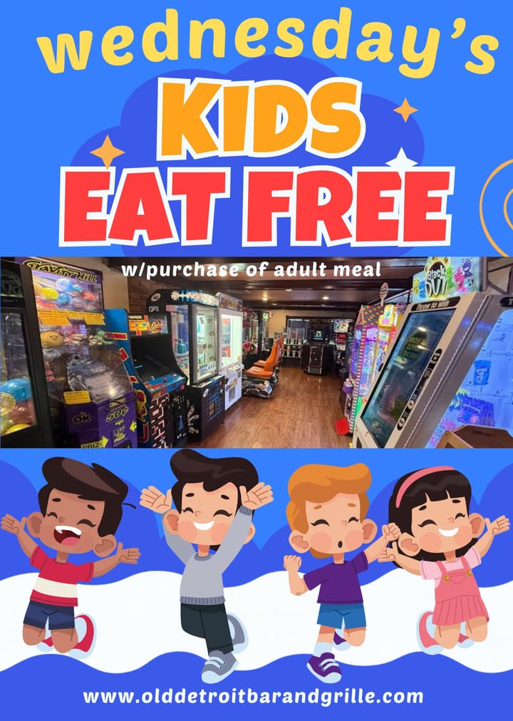 🎉 **Wednesdays: Kids Eat Free!** 🍽️