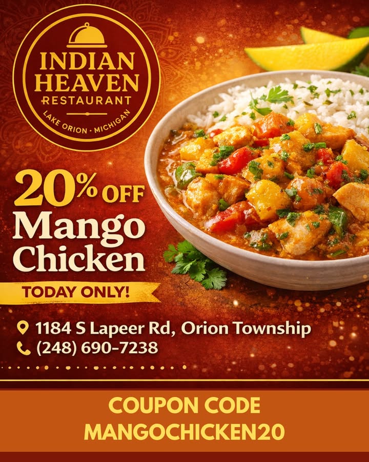 🔥🥭 Today Only at Indian Heaven!