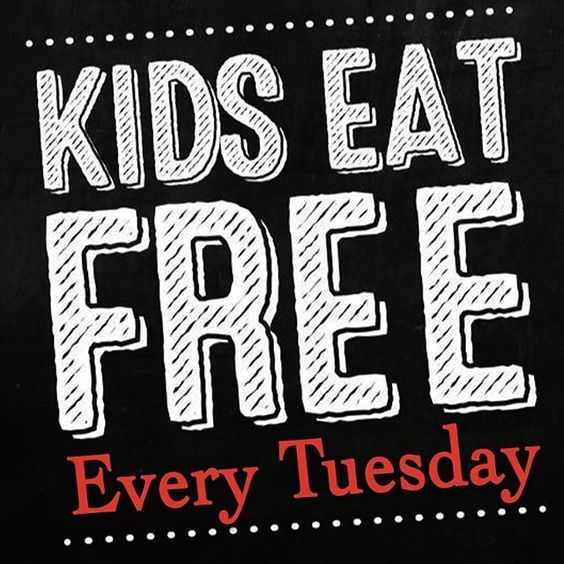 Making Tuesday a whole lot better  👉 Kids Eat Free on Tuesday